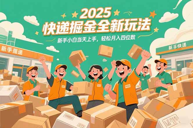（15244期）2025快递掘金全新玩法，新手小白当天上手，轻松月入四位数！-中创项目网
