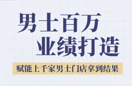 2025男士美业百万业绩打造，赋能上千家男士门店拿到结果-中创项目网
