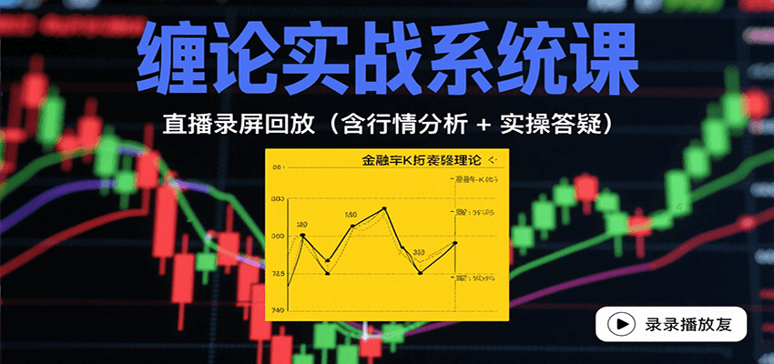 缠论实战系统课：直播录屏回放（含行情分析 + 实操答疑（更新8月）-中创项目网