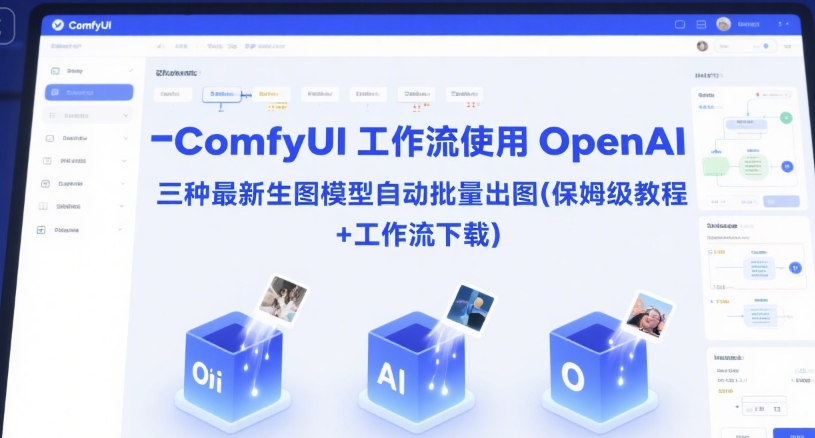 ComfyUI 工作流使用 OpenAI 三种最新生图模型自动批量出图(保姆级教程+工作流下载)-中创项目网