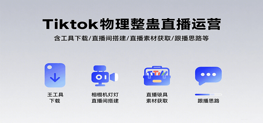 Tiktok物理整蛊直播运营，包含工具下载/直播间搭建/直播素材获取/跟播思路等-中创项目网