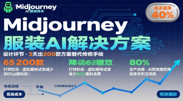 AI在服装领域的运用，使用midjourney做服装辅助企业降低成本-中创项目网