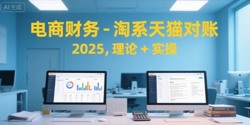 电商财务-淘系天猫对账2025，理论+实操-中创项目网
