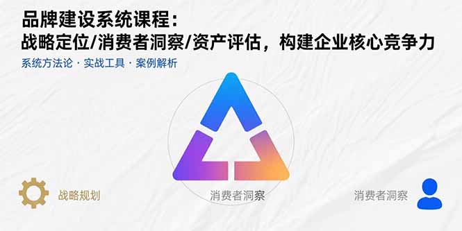 品牌建设系统课程：战略定位/消费者洞察/资产评估，构建企业核心竞争力-中创项目网