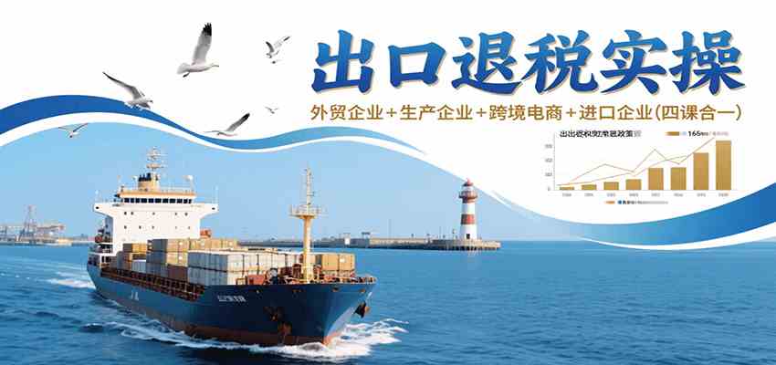 出口退税实操-外贸企业+生产企业+跨境电商+进口企业（四课合一）-中创项目网