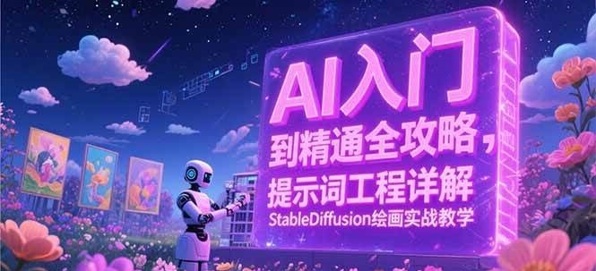 AI入门到精通全攻略，提示词工程详解，StableDiffusion绘画实战教学-中创项目网