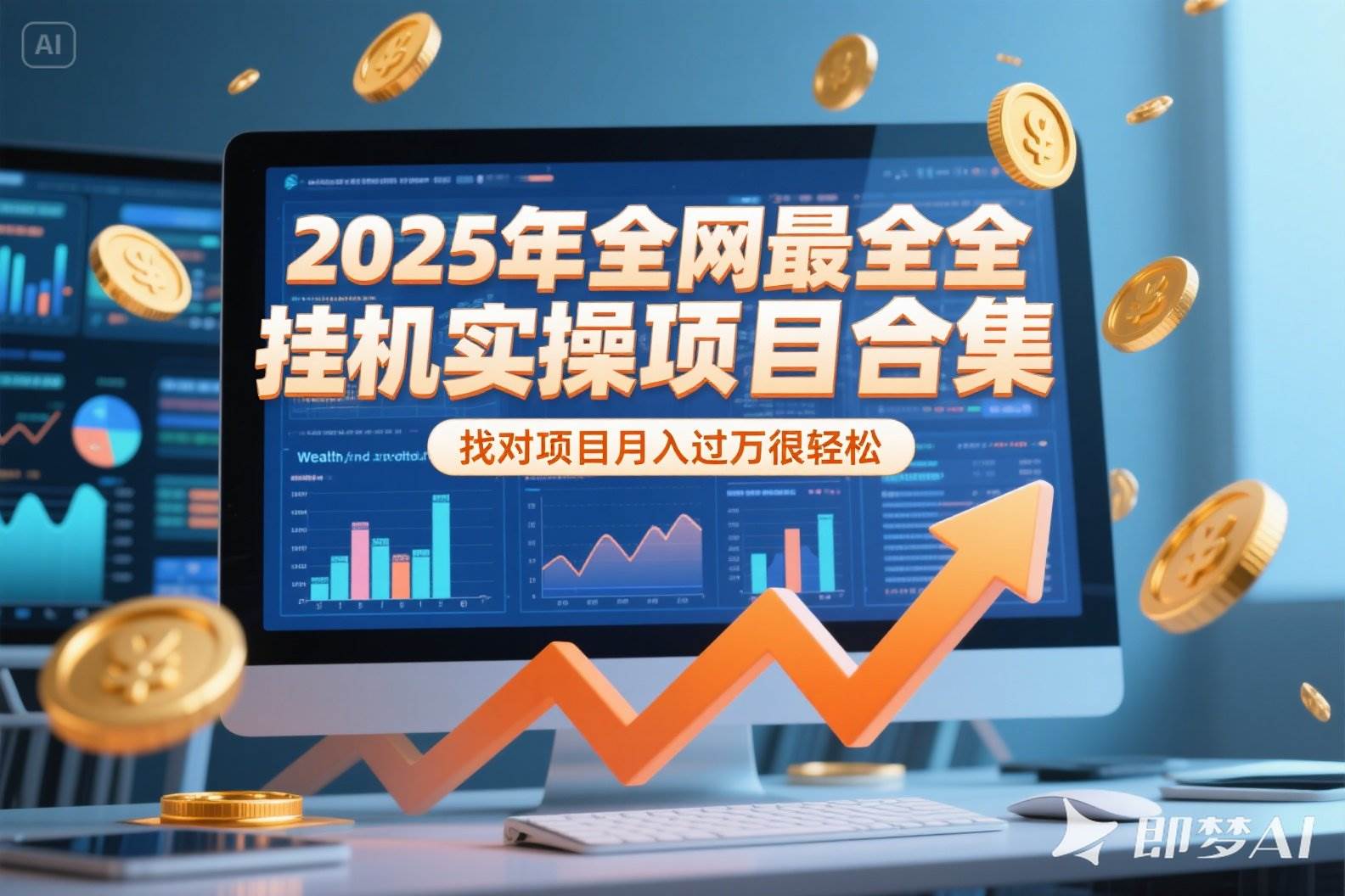 （15303期）2025年挂机实操项目实操演练，挂机类型，AI直播类型，轻资产创业类型…-中创项目网