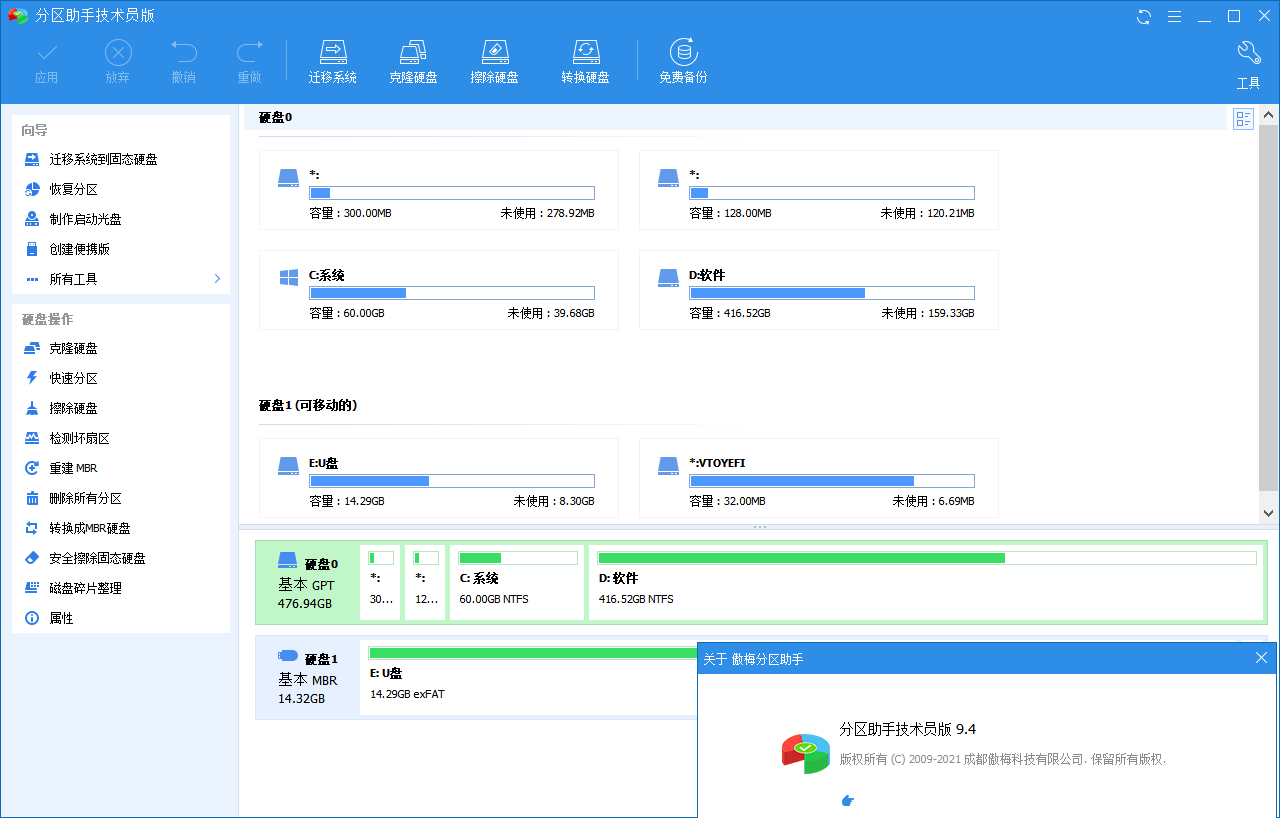 分区助手技术员v10.8.2特别版-中创项目网
