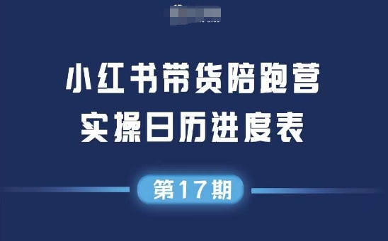 小红书第17期带货陪跑营，不囤货，无不直播，无不投流，通过选品+笔记内容+测品+笔记铺量+矩阵运营打爆款（更新）-中创项目网