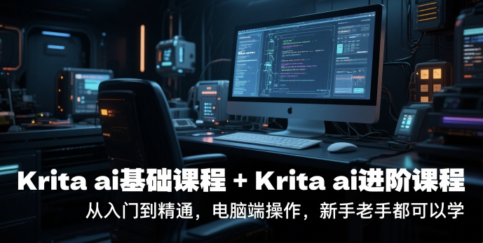 krita ai基础课程+Krita ai进阶课程，从入门到精通，电脑端操作，新手老手都可以学-中创项目网