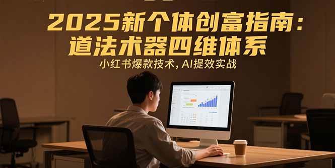 （15477期）2025新个体创富指南：道法术器四维体系，小红书爆款技术，AI提效实战-中创项目网