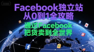 Facebook独立站从0到1全攻略，通过FacebboK把货卖到全世界-中创项目网