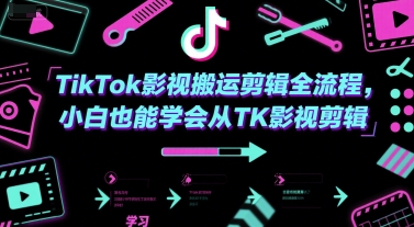 TikTok影视搬运剪辑全流程，小白也能学会从TK影视剪辑-中创项目网