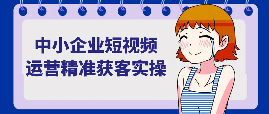 中小企业短视频运营精准获客实操-中创项目网