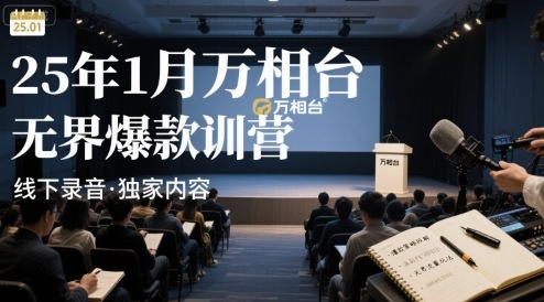25年1月万相台无界爆款特训营线下录音-中创项目网