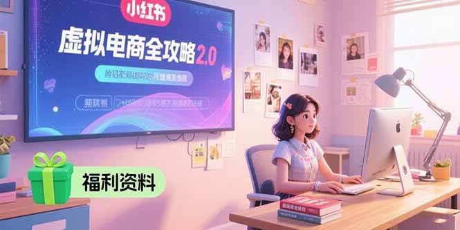 （15387期）虚拟电商全攻略2.0，开店选品实操流程，账号定位、货源发布、笔记发布技巧-中创项目网