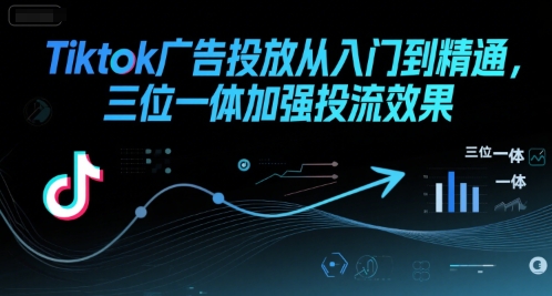 Tiktok广告投放从入门到精通，三位一体加强投流效果-中创项目网