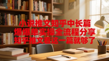 小说推文知乎中长篇爆单实操全流程分享，知乎推文看这一篇就够了-中创项目网