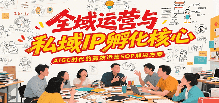 全域运营与私域IP孵化核心，AIGC时代的高效运营SOP解决方案-中创项目网