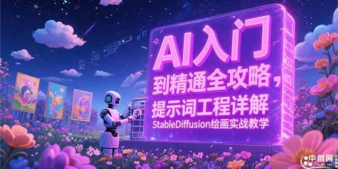 （15181期）AI入门到精通全攻略，提示词工程详解，StableDiffusion绘画实战教学-中创项目网