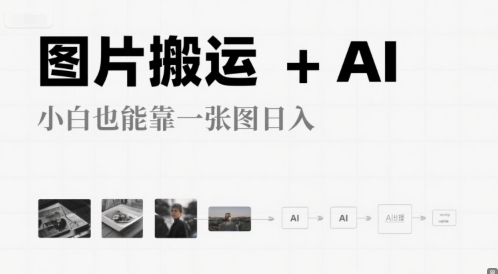 图片搬运+AI，小白也能靠一张图，日入4张-中创项目网