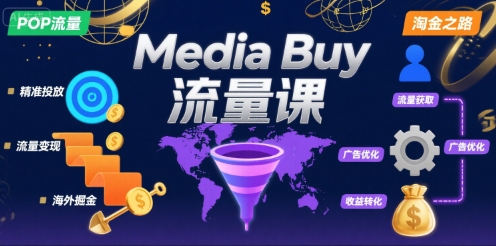 Media Buy之POP流量课，带你开启海外Media Buy淘金之路-中创项目网