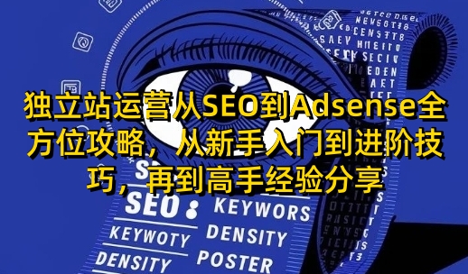 独立站运营从SEO到Adsense全方位攻略，从新手入门到进阶技巧，再到高手经验分享-中创项目网