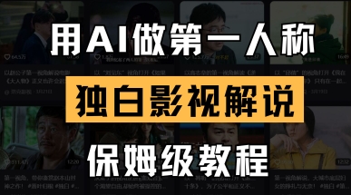 用AI做第一人称独白影视解说，手把手教学，保姆级教程-中创项目网