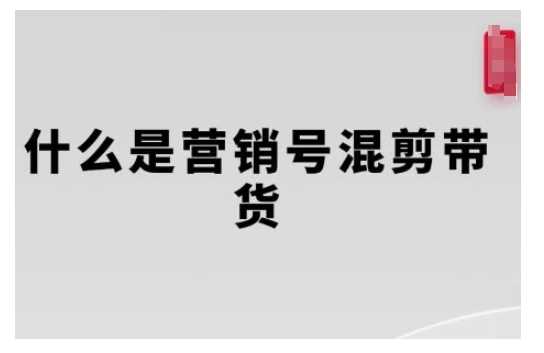 营销号混剪带货，从内容创作到流量变现的全流程，教你用营销号形式做混剪带货-中创项目网