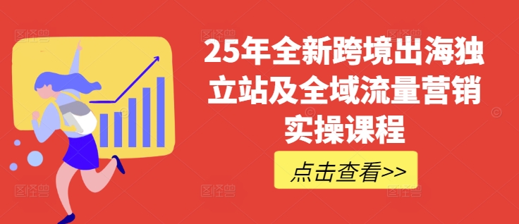 25年全新跨境出海独立站及全域流量营销实操课程，跨境电商独立站TIKTOK全域营销普货特货玩法大全-中创项目网