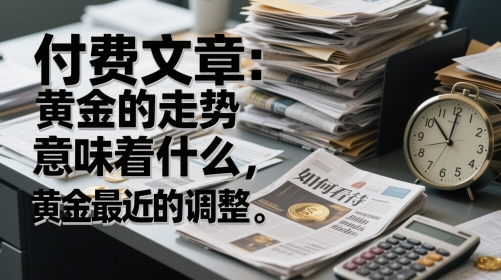 付费文章：黄金的走势意味着什么，如何看待黄金最近的调整-中创项目网