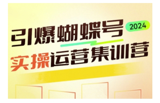 引爆蝴蝶号实操运营，助力你深度掌握蝴蝶号运营，实现高效实操，开启流量变现之路-中创项目网