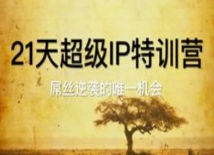 21天超级IP特训营，屌丝逆袭的唯一机会-中创项目网