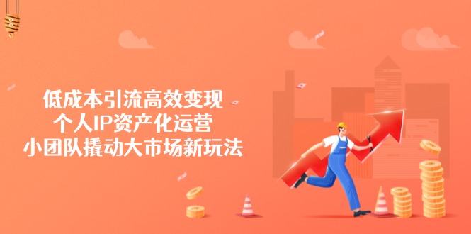 低成本引流高效变现，个人IP资产化运营，小团队撬动大市场新玩法-中创项目网