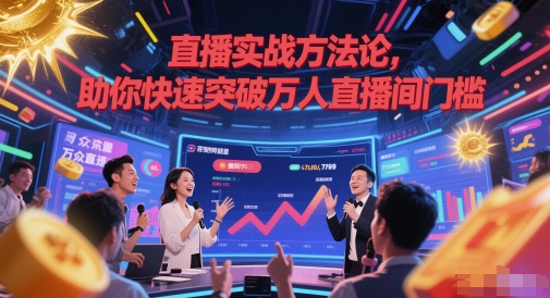直播实战方法论，助你快速突破万人直播间门槛-中创项目网