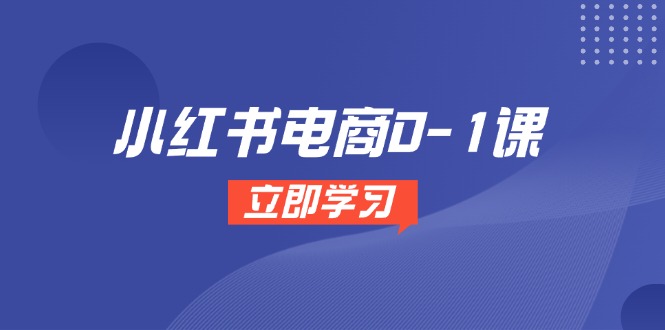 小红书电商0-1课，开店选品全流程，多平台素材处理与爆款笔记制作-中创项目网