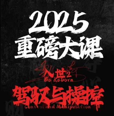2025重磅大课，入世2，驾驭与控制-中创项目网