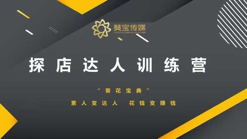 探店达人训练营，素人变达人，花钱变赚钱-中创项目网