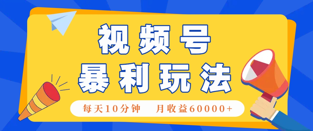 视频号AI赚钱法，每天只需10分钟，月入6万+！(超详细拆解)-中创项目网