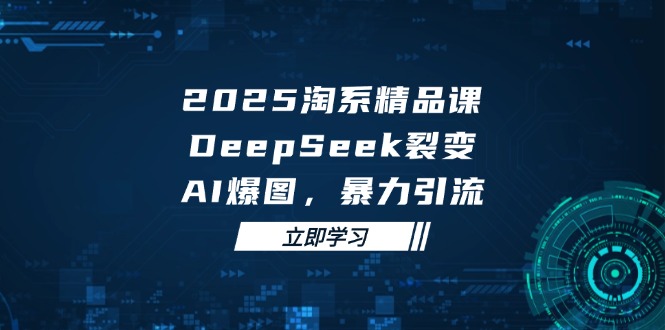 2025 淘系精品课，DeepSeek 裂变，AI 爆图，暴力引流-中创项目网