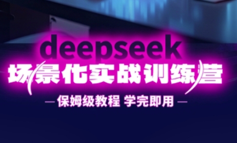 DeepSeek场景化实战训练营，保姆级教程，学完即用，手把手教你用DeepSeek提升效率-中创项目网