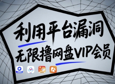 利用平台漏洞，无限撸网盘VIP会员，用户亲测有效!【漏洞原理+操作演示】-中创项目网