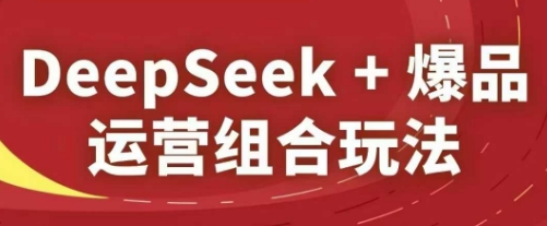 DeepSeek+爆品运营组合玩法，2025淘系精品课-中创项目网