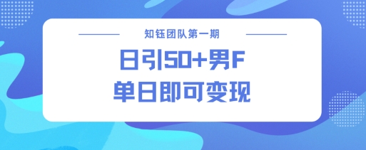 男粉引流新方法不违规，当日即可变现2-中创项目网