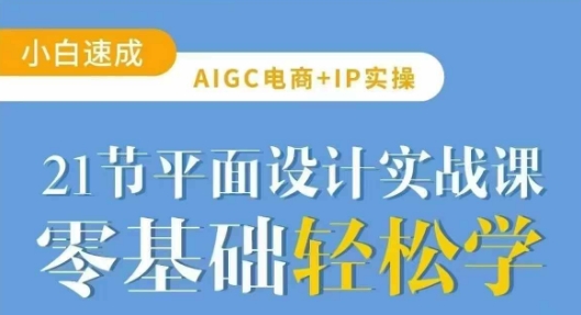 AIGC电商必备实操21节平面设计实战课，教你玩转AI-中创项目网