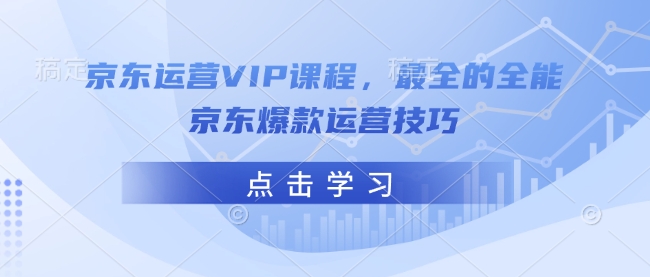 京东运营VIP课程，最全的全能京东爆款运营技巧-中创项目网