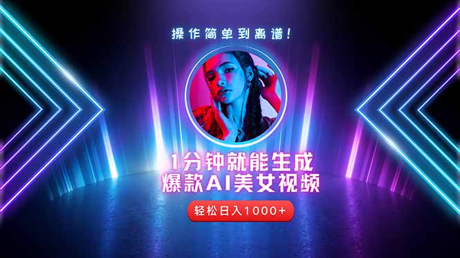 2025年最强副业：用AI做短视频，从零开始打造爆款账号！-中创项目网