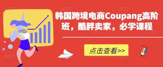 韩国跨境电商Coupang高阶班，酷胖卖家，必学课程-中创项目网