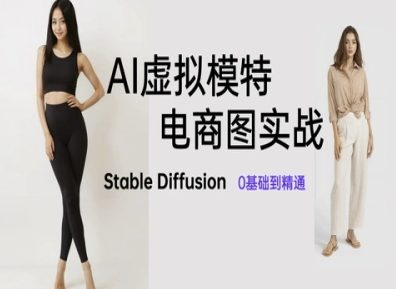 AI虚拟模特电商图实战，AI绘画Stable Diffusion 0基础到精通-中创项目网