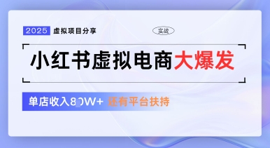 小红书虚拟电商项目，平台大力免费流量扶持，低门槛1拖3玩法-中创项目网